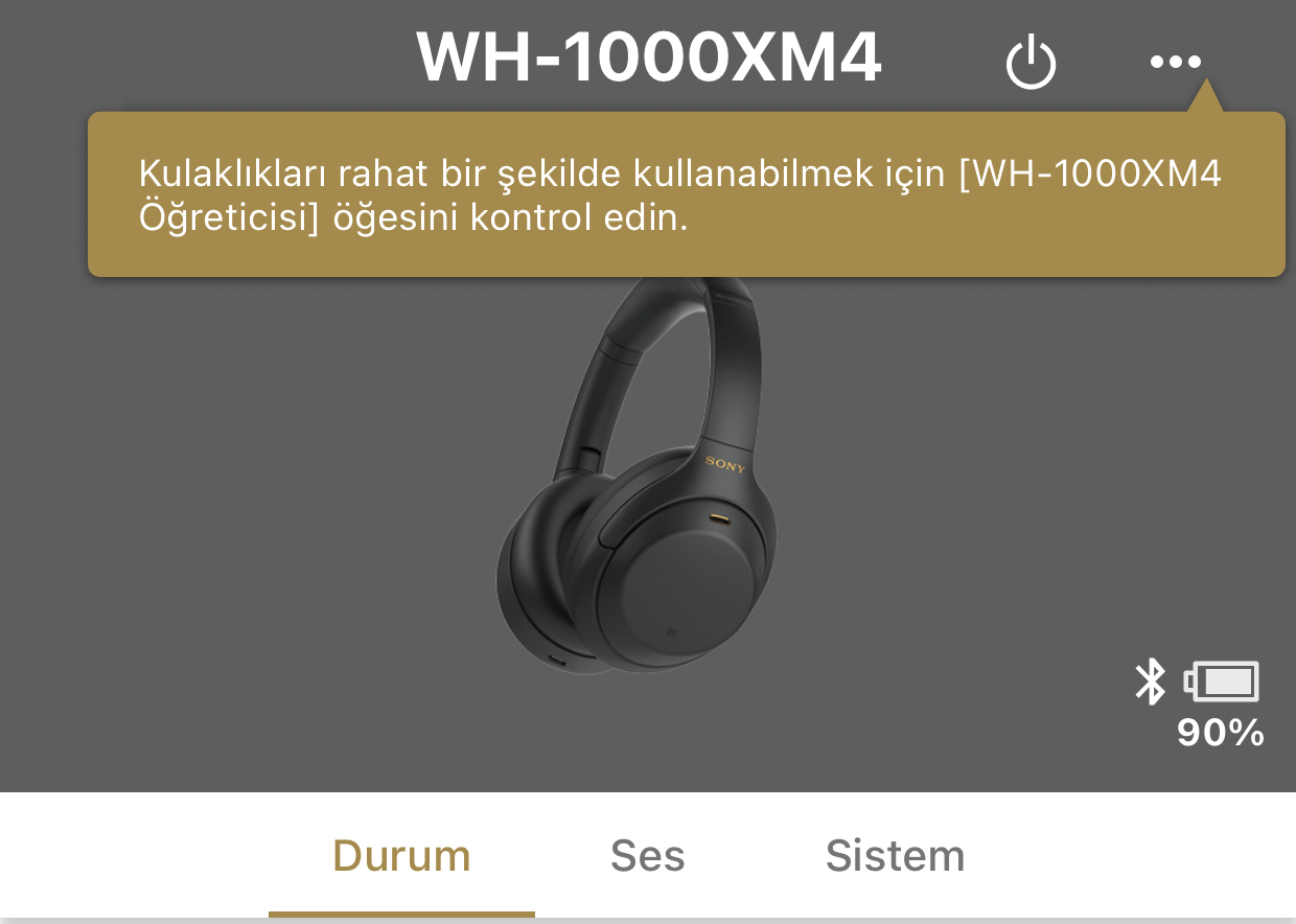 Sony XM4 Şarjım Ne Kadar? Sony XM4 Kalan Şarjı Öğrenme